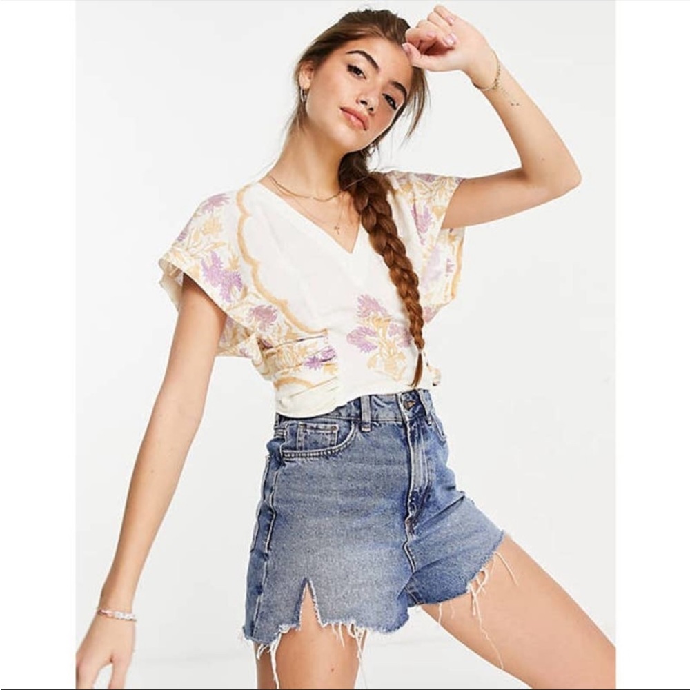 Free people Arielle top as worn by Meghann Fahy as Sutton on The Bold Type.